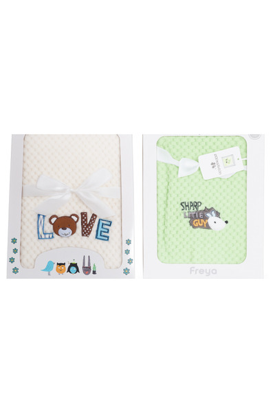 Cangaroo Set 2 x Baby Blanket Cocolino 110x80 cm - Soft and Fluffy for Crib and Stroller, 0+ months