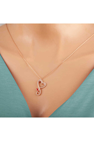 robotrend Blackcraft Silver Rose Heart Butterfly Women's Necklace (Bc-49148A)