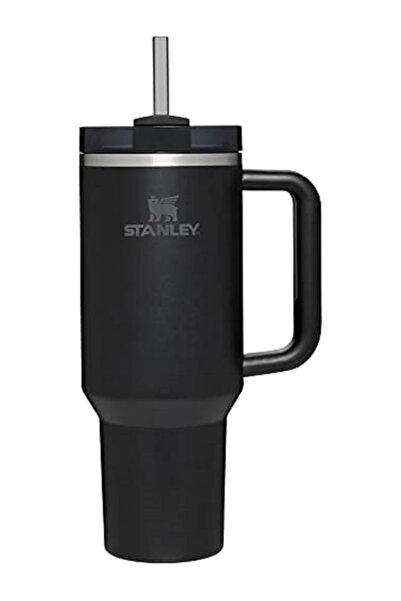 Generic Stanley 40oz Quencher Black – Durable Stainless Steel Water Tumbler with Handle