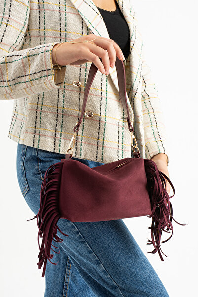 Adox Çanta GARDENIA BORDO GEANTĂ DE UMĂR DE DOAMNĂ CU CATĂLĂ DE PIELE DE CĂPĂȚĂ