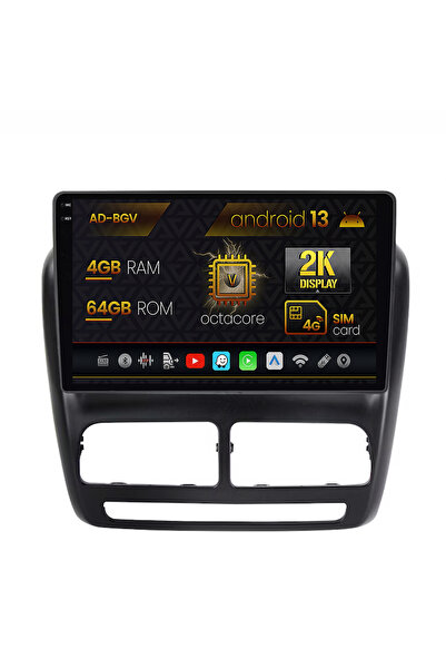 AutoDrop Navigatie Fiat Doblo (2010-2015),Android 13,V-Octa/4GB RAM+64GB ROM,...