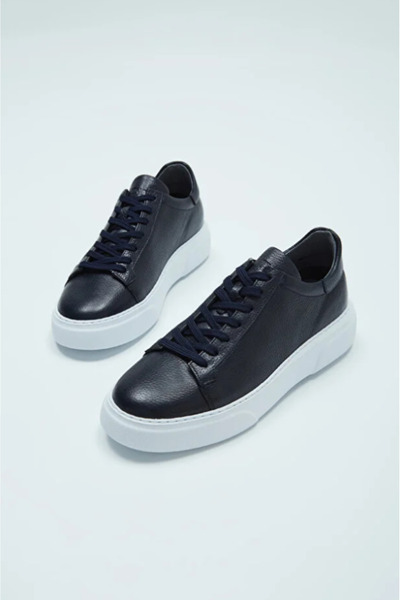 SHOUGO 100% Genuine Leather Men's Sneakers & Sports Shoes Casual Shoes