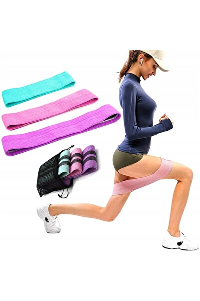 dalimag Set of 3 Exercise Bands, Mini Band, Rubber, 3 Colors