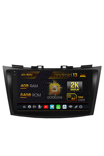 AutoDrop Navigatie Suzuki Swift (2011-2017),Android 13,V-Octa/4GB RAM+64GB RO...