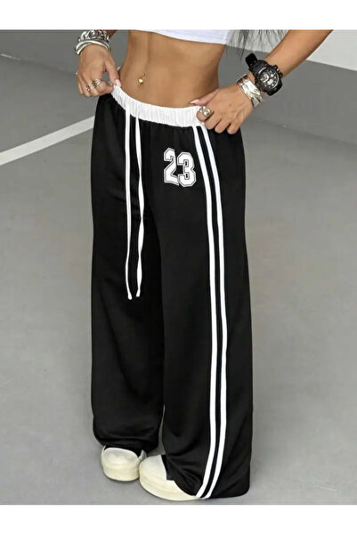 Touz Moda 23 Number Oversize Пояс з деталями Синій баггі-штанці