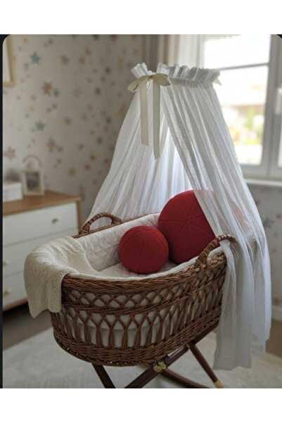 oiphome Σετ 2 βελούδινων μαξιλαριών με κόκκινες μπάλες - Διαφορετικά μεγέθη μ...