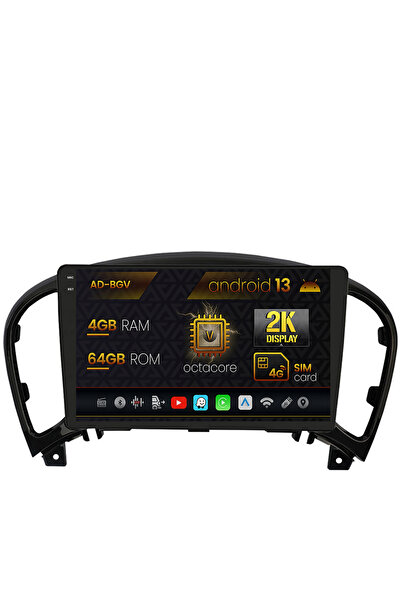 AutoDrop Navigatie Nissan Juke (2010-2015),Android 13,V-Octa/4GB RAM+64GB ROM...
