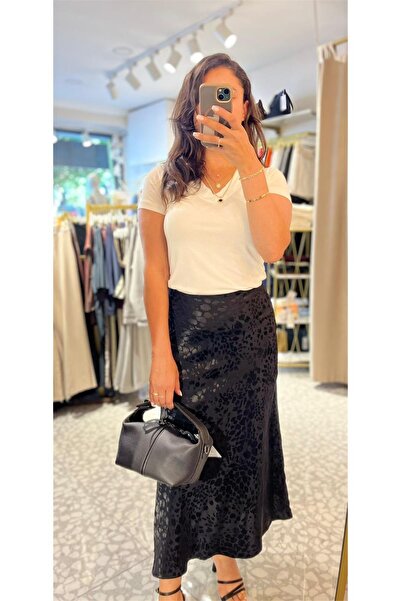 MU&ME BOUTİQUE Leopard Printed Skirt