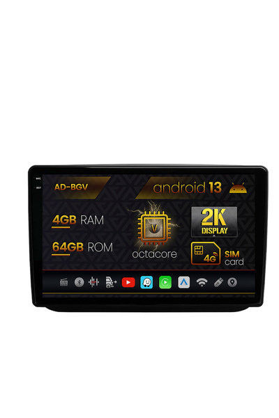 AutoDrop Navigation Skoda Fabia (2007-2014), Android 13, V-Octa/4GB RAM+64GB ROM, 10.36"