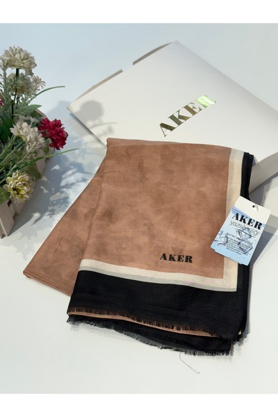 Aker Yaz Serinliği Bulut Desen Şal