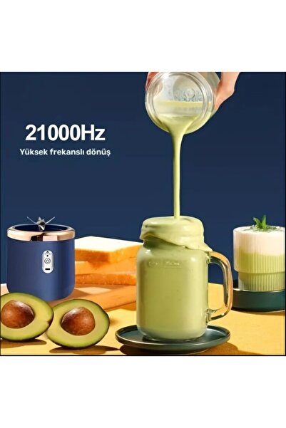 esdekor Pembe ok Fonksiyonlu Kablosuz Taşınabilir Meyve Sıkacağı