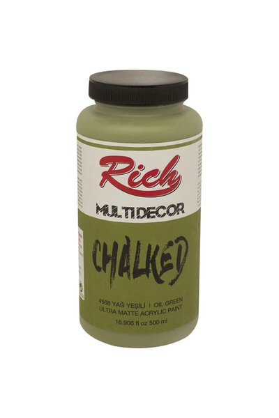 Rich Supertrend Multi Decor Chalked Akrilik Boya 500 cc. 4568 YAĞ YEŞİLİ