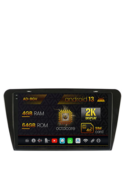 AutoDrop Navigatie Skoda Octavia 3 (2013-2018),Android 13,V-Octa/4GB RAM+64GB...