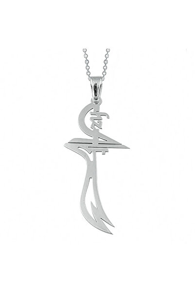 BlackCraft Ni̇dam Buti̇k Silver Hz. Ali Zülfikar Sword Necklace