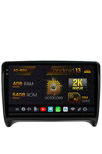 AutoDrop Navigatie Audi TT,Android 13,V-Octa/4GB RAM+64GB ROM,9.5"