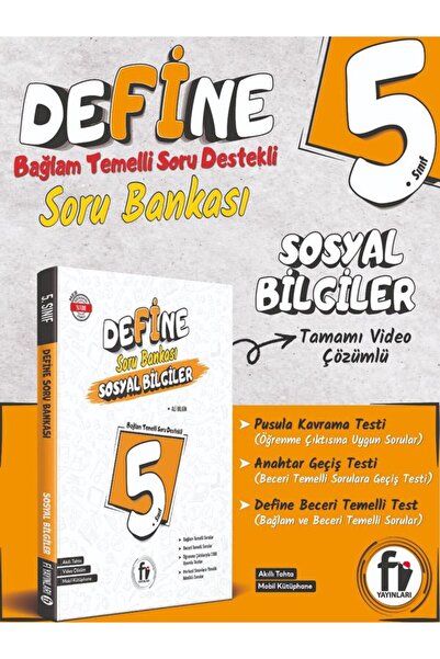 Fi Yayınları 5. sınıf Define Sosyal Bilimler Soru Bankası 2026