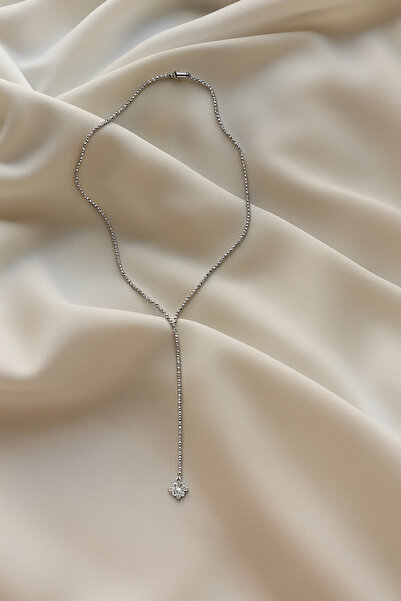 Shamira Jewellery Minimal Silver Zincir & Taş Detaylı Tasarım