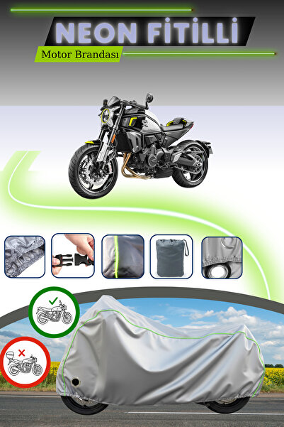 Cemku Fast قماش دراجة نارية رمادي اللون متوافق مع نيون فيتيللي CFmoto 700CL-X سبورت