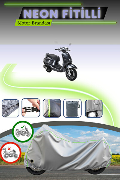 Cemku Fast Gray Neon Corded Fabric Lock Compatible Rks Siesta Compatible Moto...