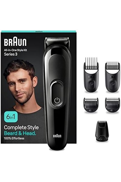 Braun 6-in-1 Styling Tool - 50-Minute Runtime, MGK3410 Black Series