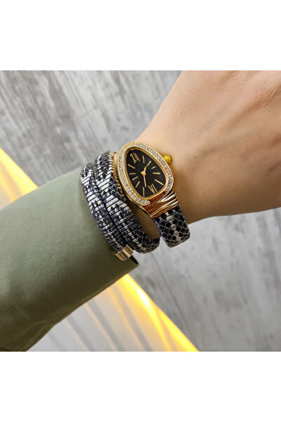 Sewor Yılan Model, Dolamalı Saat, Kadın Kol Saati swr003