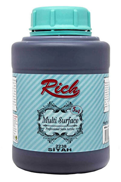 Rich Supertrend Multi Surface Her Yüzey İçin Akrilik Boya 1750 gr. 2238 SİYAH