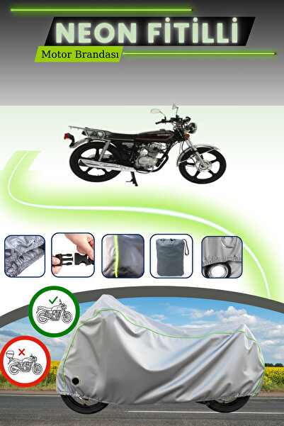 Cemku Fast غطاء دراجة نارية رمادي اللون متوافق مع نيون فيتيل مونديال 125 إم ج...