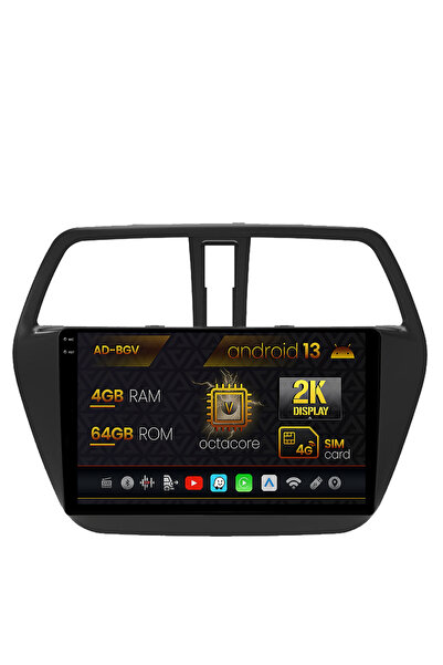 AutoDrop Navigatie Suzuki SX4 S-Cross (2014-2020),Android 13,V-Octa/4GB RAM+6...
