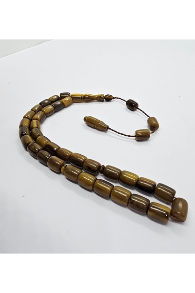 MERCAN-I ALA Signature Blood-Dried Baga Amber Prayers Beads with Legendary Sh...