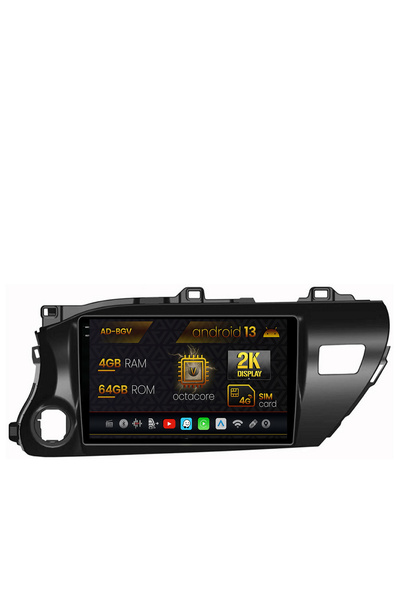 AutoDrop Navigatie Toyota Hilux (2015+),Android 13,V-Octa/4GB RAM+64GB ROM,10...