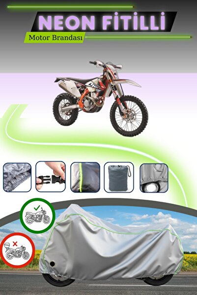 Cemku Fast غطاء محرك متوافق مع KTM 300 EXC Six Days TPI باللون الرمادي النيون...