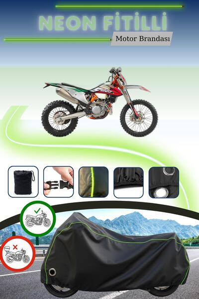 Cemku Fast غطاء محرك متوافق مع KTM 500 EXC مزود بقفل أسود متوافق مع نيون فيتيل