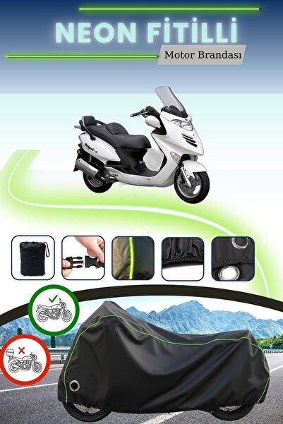 Cemku Fast غطاء محرك متوافق مع نيون فيتيل كيمكو جراند دينك 250 باللون الأسود