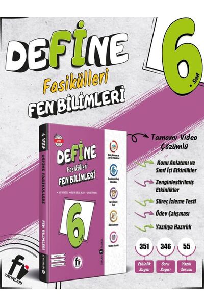 Fi Yayınları 6. Sınıf Define Fen Fasikülleri 2026