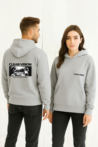 ArtYus Viziune clară Colorat cu imprimeu cu glugă Swea tricou