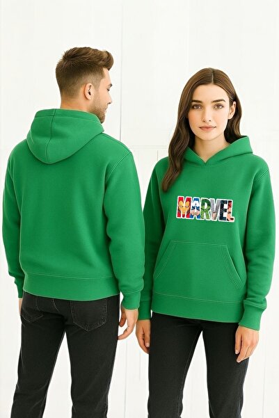 ArtYus Marvel personaj Colorat cu imprimeu cu glugă Swea tricou