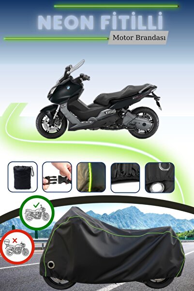 Cemku Fast غطاء محرك متوافق مع نيون فيتيل بي إم دبليو سي 600 سبورت متوافق مع غطاء المحرك باللون الأسود