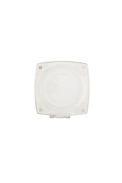 ORIAN 6-piece square porcelain decorated dessert, fruit and breakfast plate set