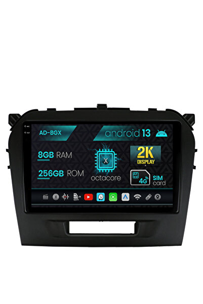 AutoDrop Navigatie Suzuki Vitara (2015+), Android 13, X-Octa/8GB RAM + 256GB ...