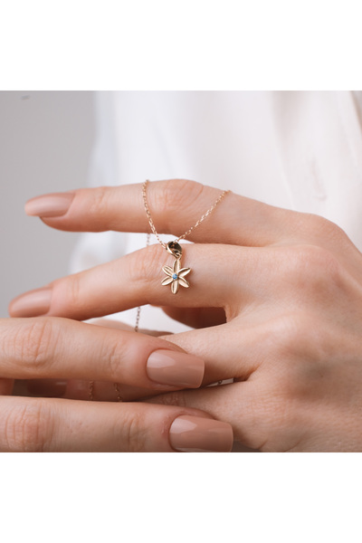 sorti takı aksesuar 925 Ayar Gümüş Nergis Çiçeği Mart Ayı Minimal Doğum Taşı ...