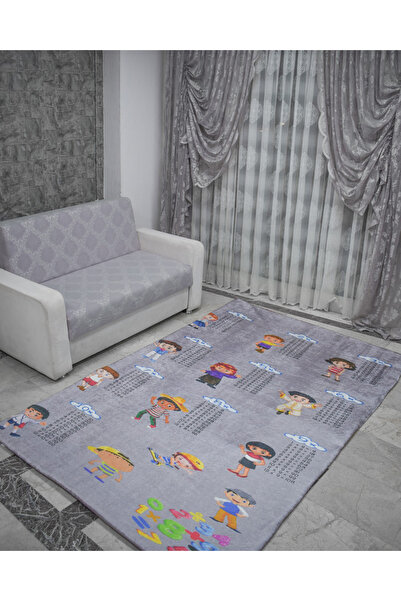 Zümrüt Ev Tekstil Lastikli Süngerli Kaymaz Halı Örtüsü 4m2 Ölçüde 2mm Süngerli Fırsat Ürünü