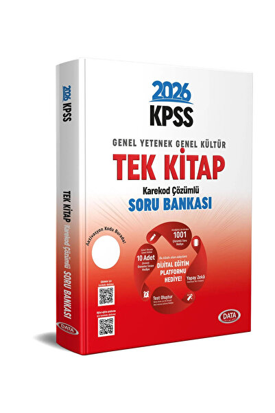Data Yayınları 2026 KPSS Genel Yetenek - Genel Kültür Tek Kitap Soru Bankası ...