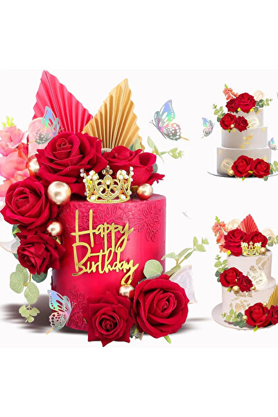 Baloane Vesele Royal Roses Deluxe Cake Decoration TOP70