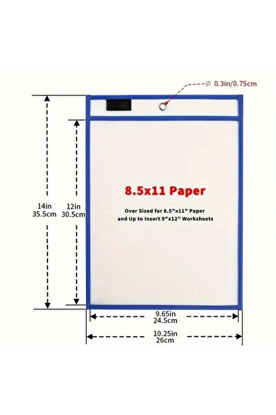 Hobi Kafe Green Erasable Activity File for A4 Work Papers + 2 Pcs Eraser Pen
