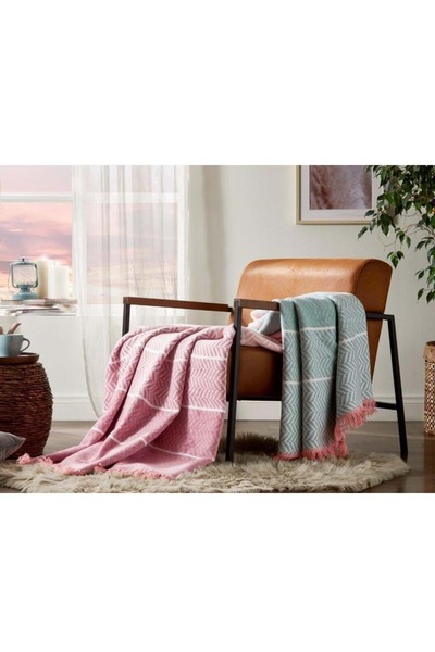 Özdilek Single Cotton Blanket (150X200)-Colorida Pink