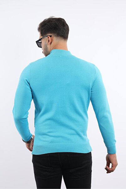 rugatchi Men's Collar Plain Knitwear — 100% Cotton, Stylish & Comfortable Sweater