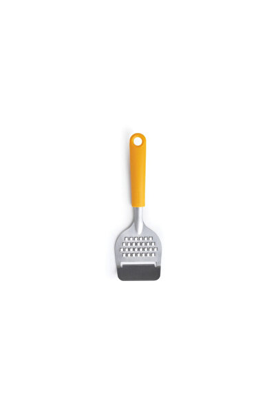 Brabantia Tasty+Cheese Knife with Grater 1001191, Ultrasonically Polished Blade, Steel, Yellow
