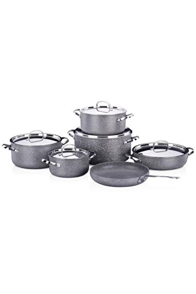 KORKMAZ Palma Aluminum Cookware Set, 11 Pieces