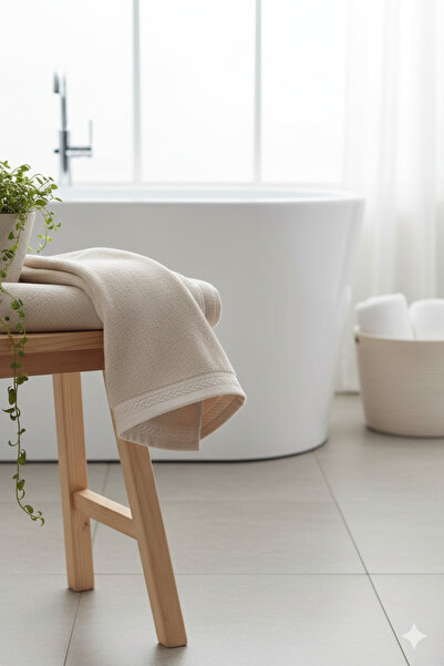 JOJOMIA Calida Bath Towel Beige 80X150