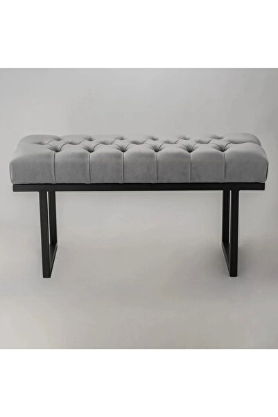 asaella mobilya Didim Modern Döşemeli Metal Ayaklı Bench: